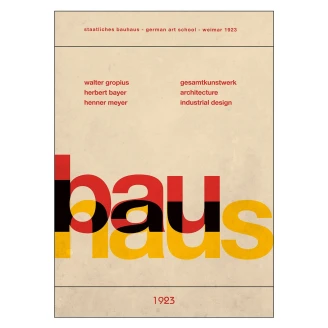 Poster PSTR Studio Bauhaus Art School 30x40 cm-2