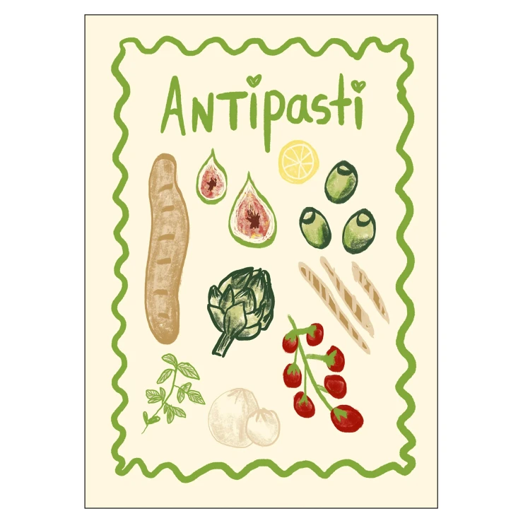 Poster Studio Dolci Antipasti 50x70 cm-0