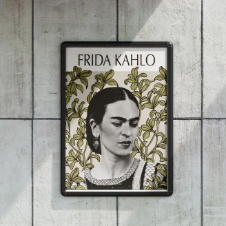 Poster <strong>Frida Kahlo</strong>  Green Leaves 50x70 cm