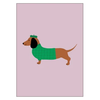 Poster Maren Gross Dachschund 30x40 cm