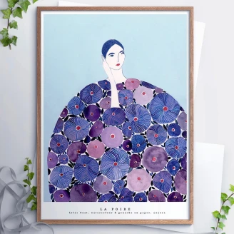 Poster La Poire Lilac Coat 50x70 cm-2