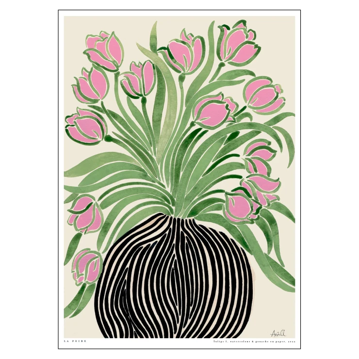 Poster La Poire Tulips 1 50x70 cm-0