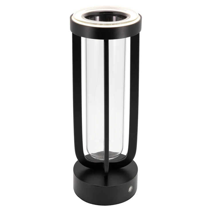 Bordlampe/Vase Florence Ljus Sort Mat-0