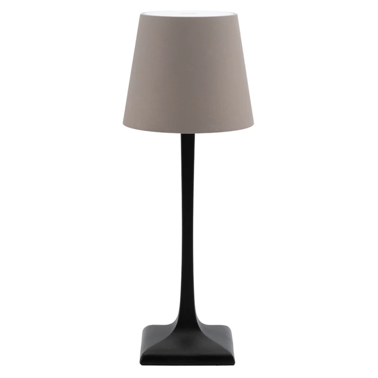 Bordlampe Milano Ljus Sort, Gråbrun Mat-0