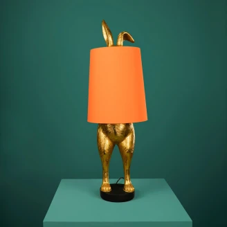 Werner Voss Bordlampe <strong>Hiding Bunny®</strong>  Orange, Guld Blank