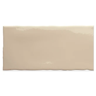 Vægflise Zephyr Mørk Beige Blank 8x15 cm