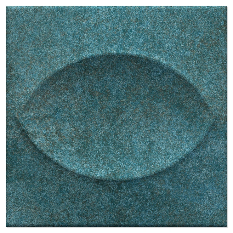 Vægflise Orbital Blå Mat-Relief 15x15 cm-1