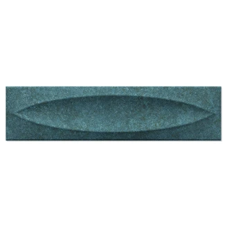 Vægflise <strong>Gaze</strong>  Blå Blank-Relief 8x30 cm