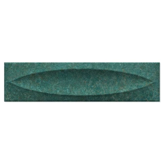 Vægflise <strong>Gaze</strong>  Blågrøn Blank-Relief 8x30 cm