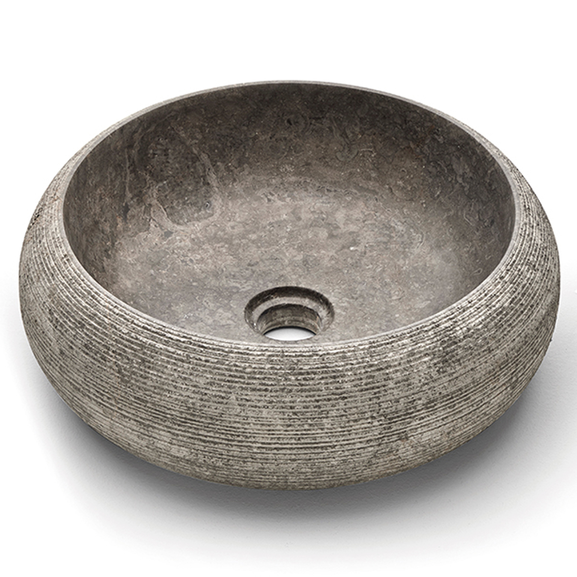 Bathco Håndvask Stone Domed Rund Grå 40 cm