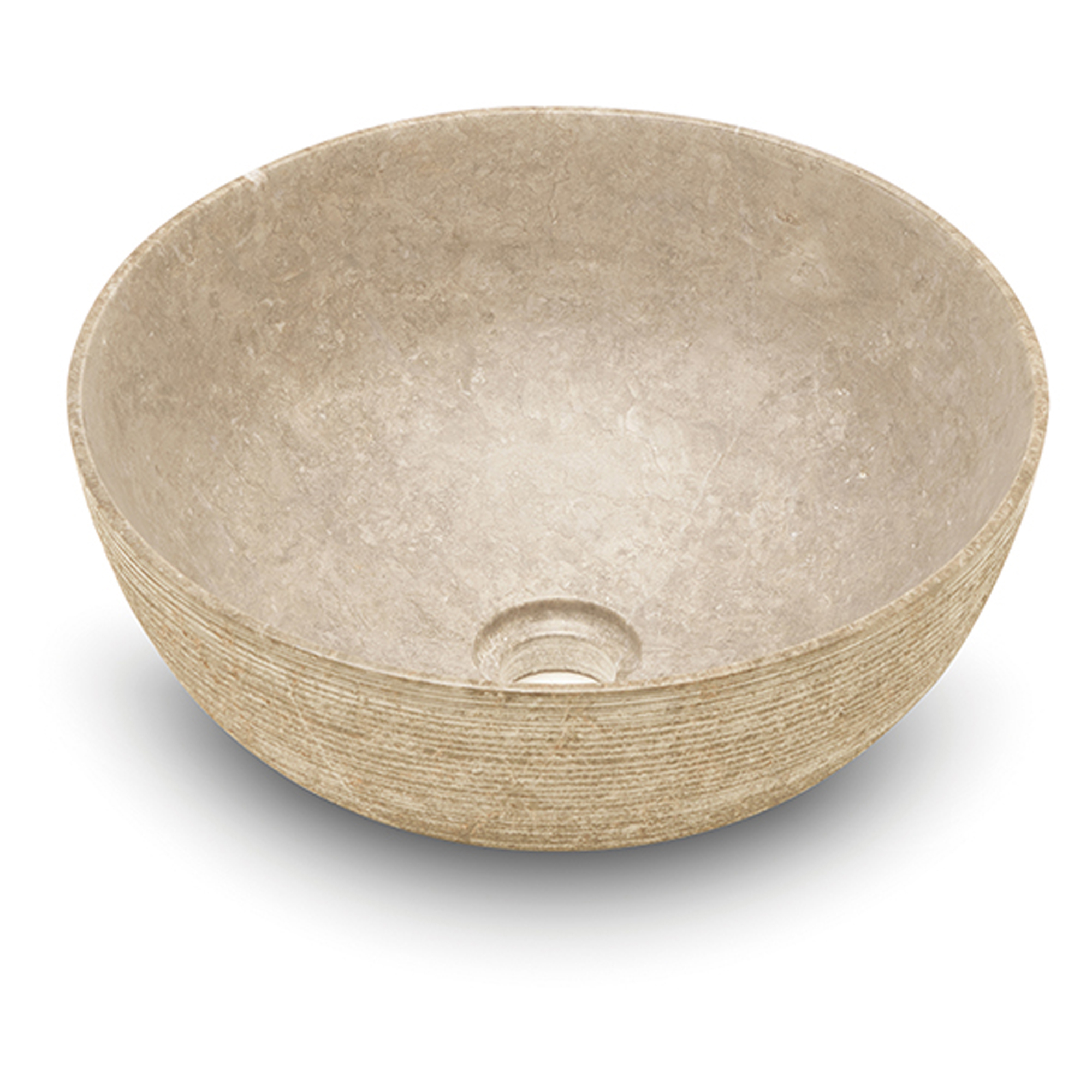 Bathco Håndvask Stone Domed Rund Beige 38 cm