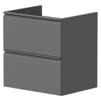 Underskab <strong>Calme</strong>  Grå Mat 50 cm med Vask Hvid Blank