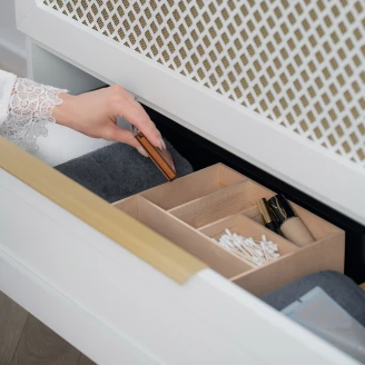 Underskab Elan Hvid Mat 100 cm med Bordplade & Håndvask Hvid