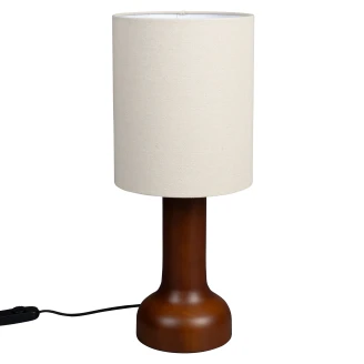 Dutchbone Bordlampe <strong>Jones</strong>  Valnød, Beige