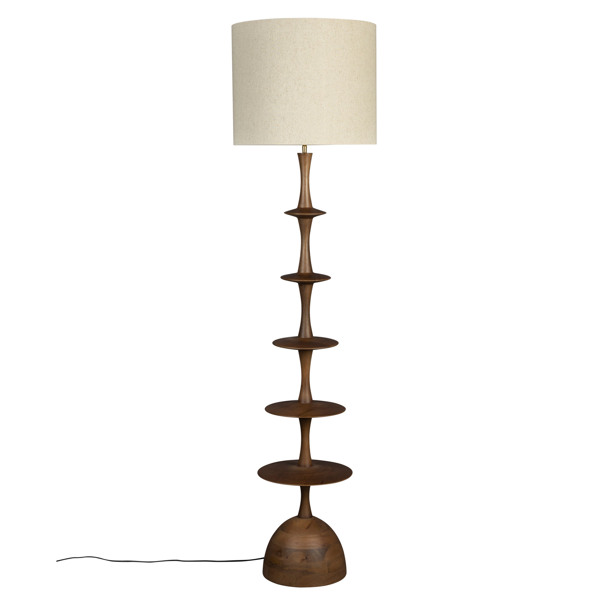 Dutchbone Gulvlampe Cath Valnød