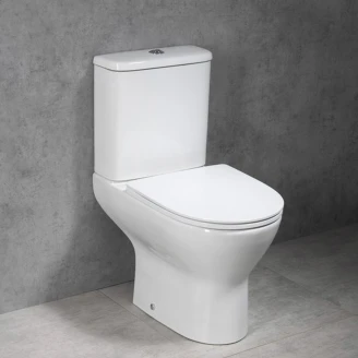 Toiletsæde Edge Hvid Blank