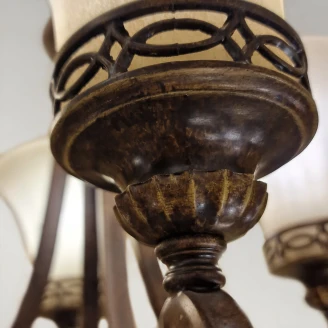 Feiss Hængende Lampe Quadra Drawing Room Valnød, Elfenben