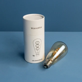 Werner Voss Glødepære E27 Filament 2000K, 4W, 230V Klar