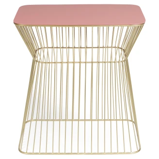 Bold Monkey Sidebord <strong>No Offence</strong>  Rosa, Guld Mat