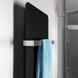 Håndklædetørrer 550 W Solvia Sort Mat