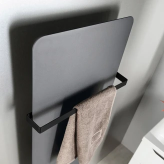 Håndklædeholder til Håndklædeholder <strong>Solvia</strong>  Sort Mat 52 cm