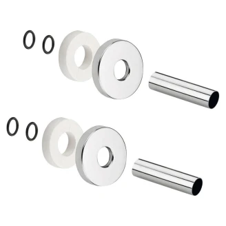 Rørafdækning til Håndklædevarmer <strong>Ashford</strong>  Chrome Blank