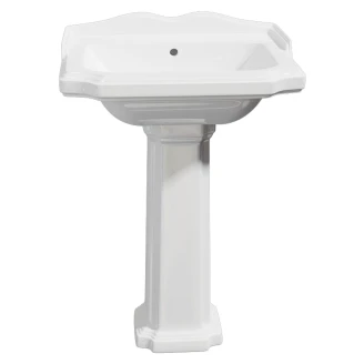 Håndvask <strong>Kensington</strong>  Hvid 60 cm med Pedestal Hvid Blank