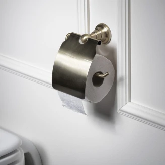 Toiletpapirholder med Låg <strong>Norfolk</strong>  Bronze Mat