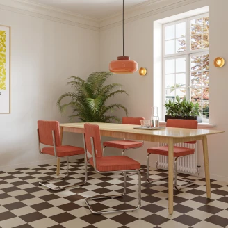 Ferroluce Hængelampe Maracana Orange, Brun