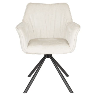 Stol med Armlæn <strong>Larenzo</strong>  Beige