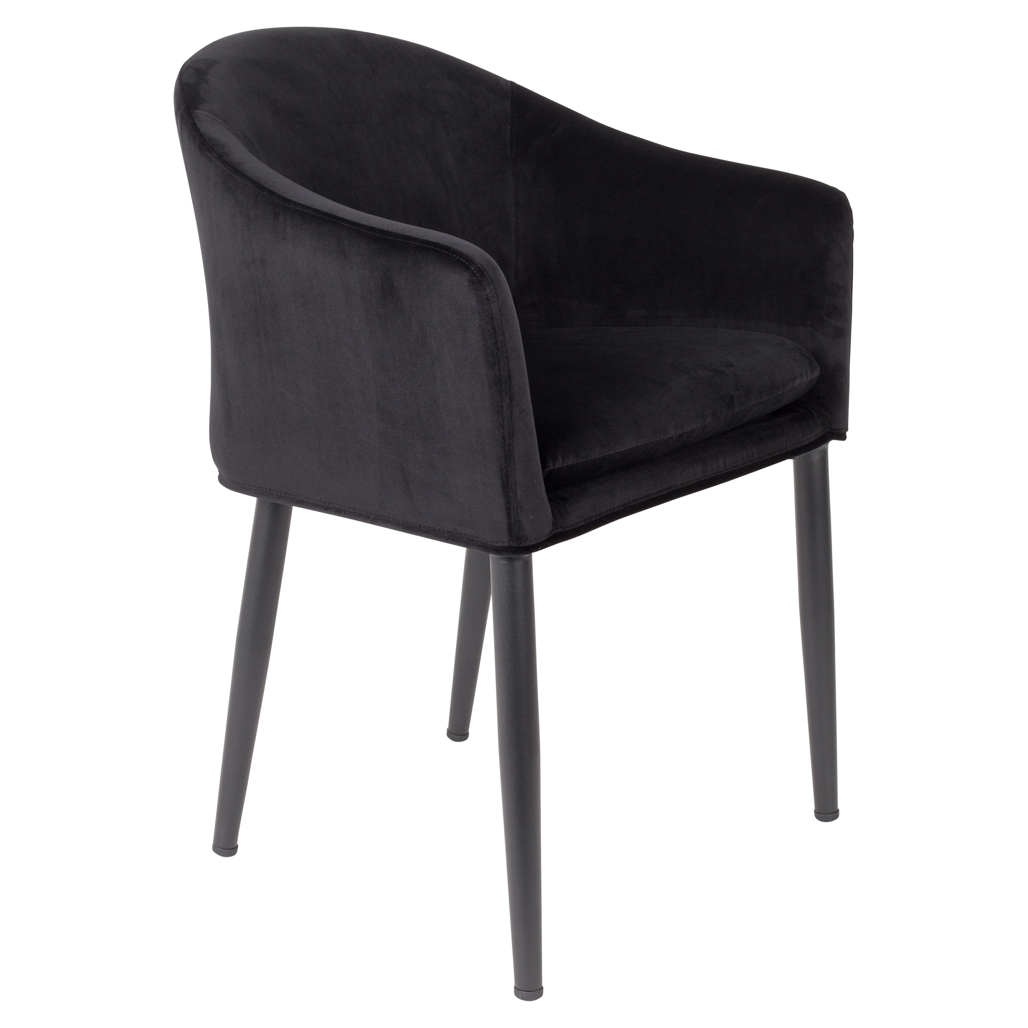 Stol med Armlæn Lioren Sort | Hill Ceramic®