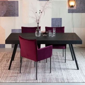 Spisebord Lioric Sort 180x90 cm