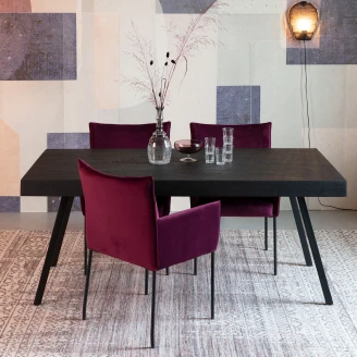 Spisebord Lioric Sort 220x100 cm