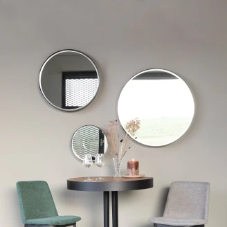 Spejl Veil Sort L