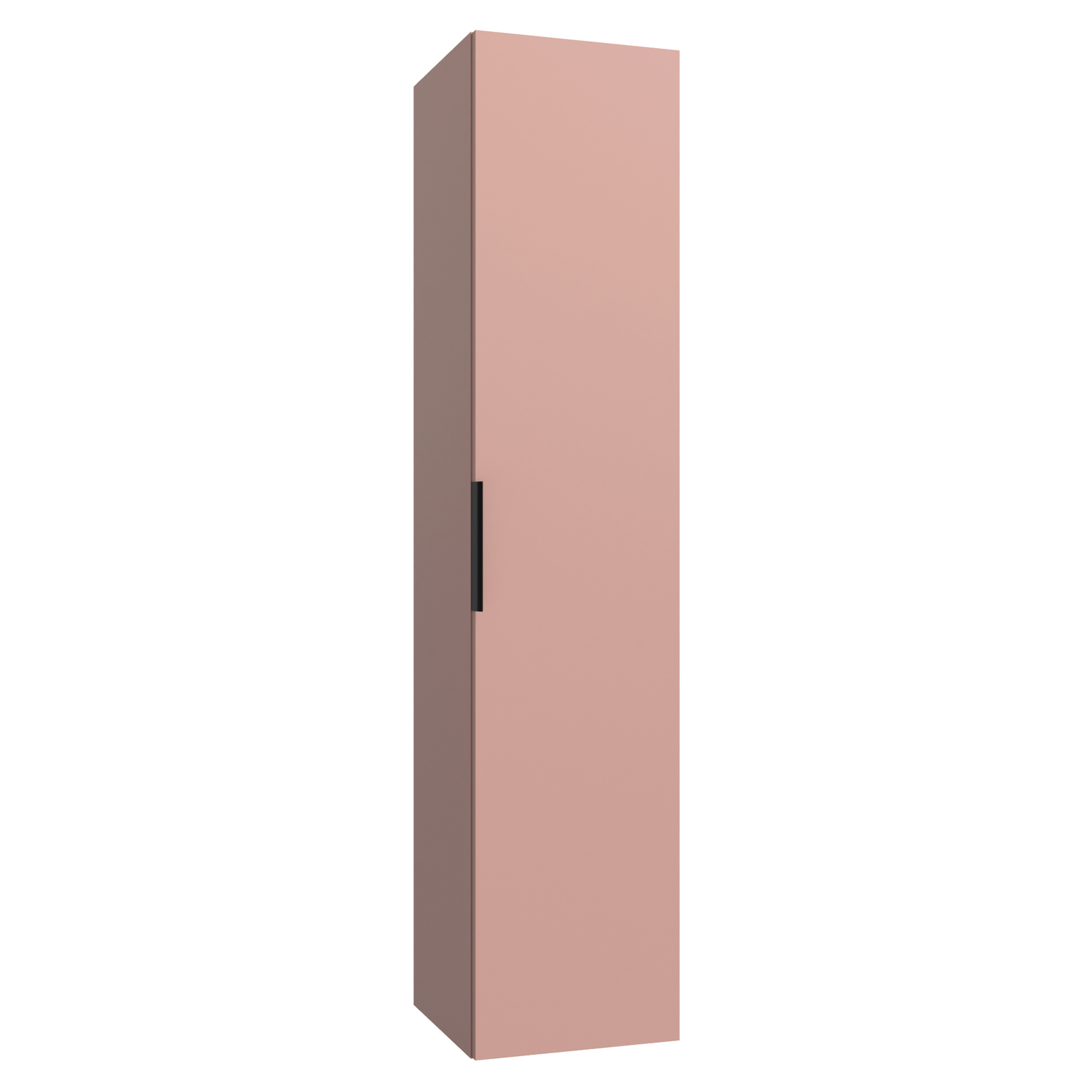 Vægskab Velira Rosa Mat med Håndtag Sort
