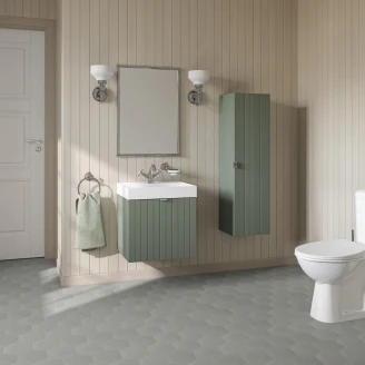 Burlington Væglampe med Kop Frosted Glas Krom Glat