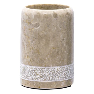 Sæt til Badeværelsestilbehør <strong>Marmol</strong>  Beige Mat