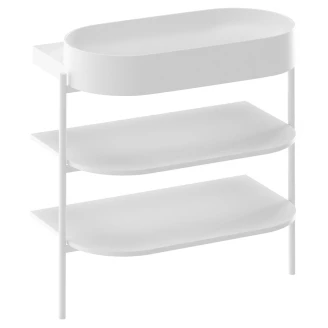 Ravak Håndvaskskab <strong>Yard</strong>  Hvid Mat 80 cm med Hvid Blank Vask & Vandlås og Bundventil