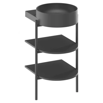 Ravak Håndvaskskab <strong>Yard</strong>  Hvid Mat 40 cm med Sort Mat Vask & Vandlås og Bundventil
