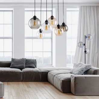 Hængende Lampe <strong>Flamma</strong>  Transparent Farverig Glat