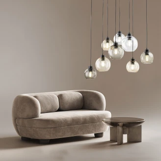 Hængende Lampe <strong>Flamma</strong>  Transparent Farverig Glat