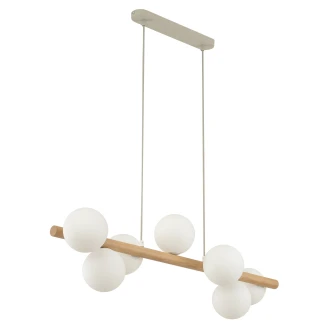 Hængende Lampe <strong>Goya</strong>  Hvid, Træ Mat