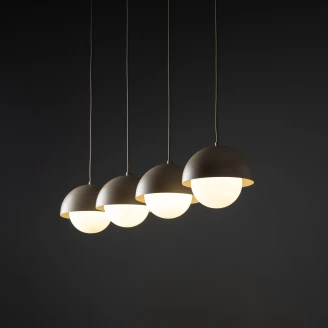 Hængende Lampe Lavardin Quadro Beige Matt