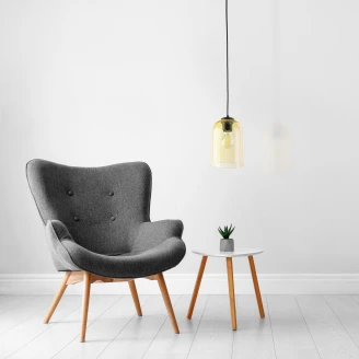 Hængende Lampe Falco Gul Blank