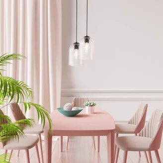 Hængende Lampe Falco Rosa Blank