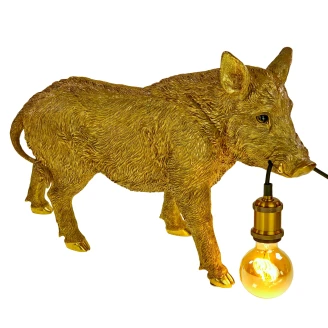 Werner Voss Bordlampe Vildsvin <strong>Urban Jungle</strong>  Guld Blank