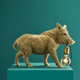 Werner Voss Bordlampe Vildsvin <strong>Urban Jungle</strong>  Guld Blank