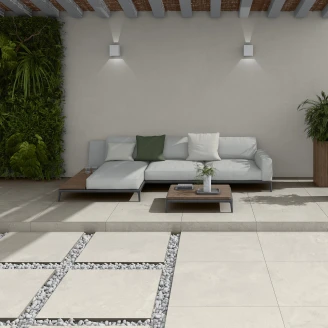 Udendørs Klinker Portlith Beige Mat 90x90 cm Tykkelse 20 mm