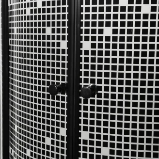 Brusekabine med Bund Clair 80x80 cm Rund Krom Blank