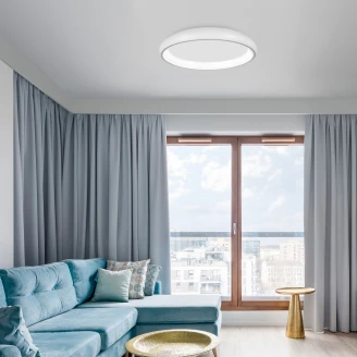 Nova Luce Loftlampe Albi Hvid Ø 60 cm